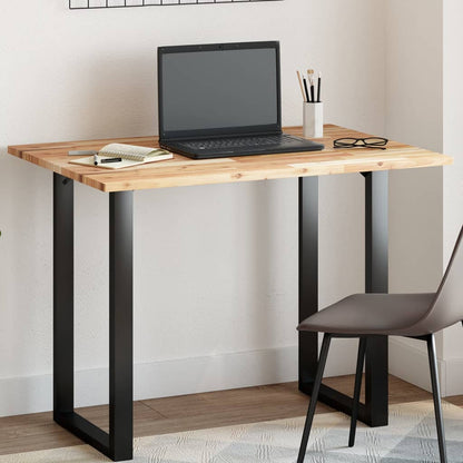 Solid Acacia Wood Table Top, Rectangular 80x70x2 cm - Durable Design