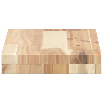 Solid Acacia Wood Table Top - Rectangular 60x20x4 cm