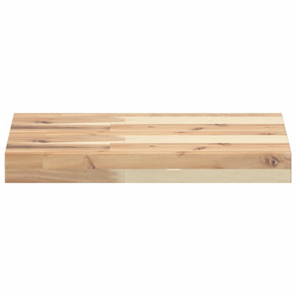 Solid Acacia Wood Rectangular Table Top 40x30x4 cm