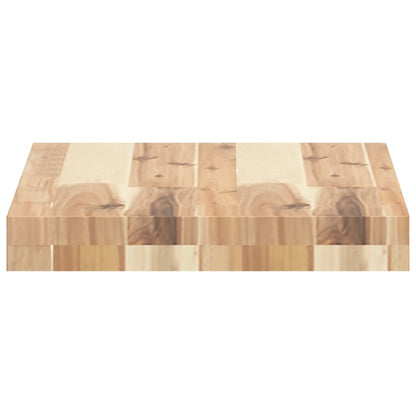 Solid Acacia Wood Rectangular Table Top 40x30x4 cm