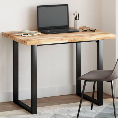 Solid Acacia Wood Table Top, Rectangular 80x70x4 cm