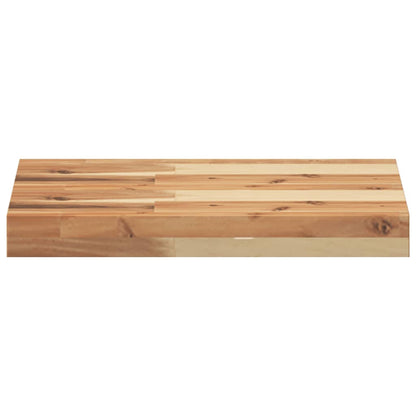 Solid Wood Acacia Table Top - Rectangular 40x30x4 cm