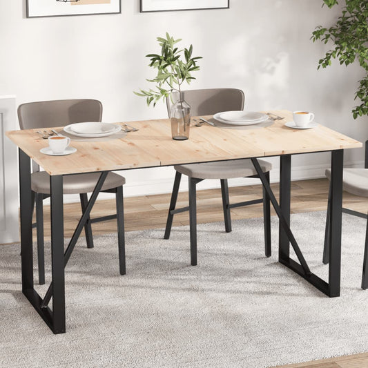 Solid Pine Wood Rectangular Table Tops Set - 80x47 cm, 3 Pcs