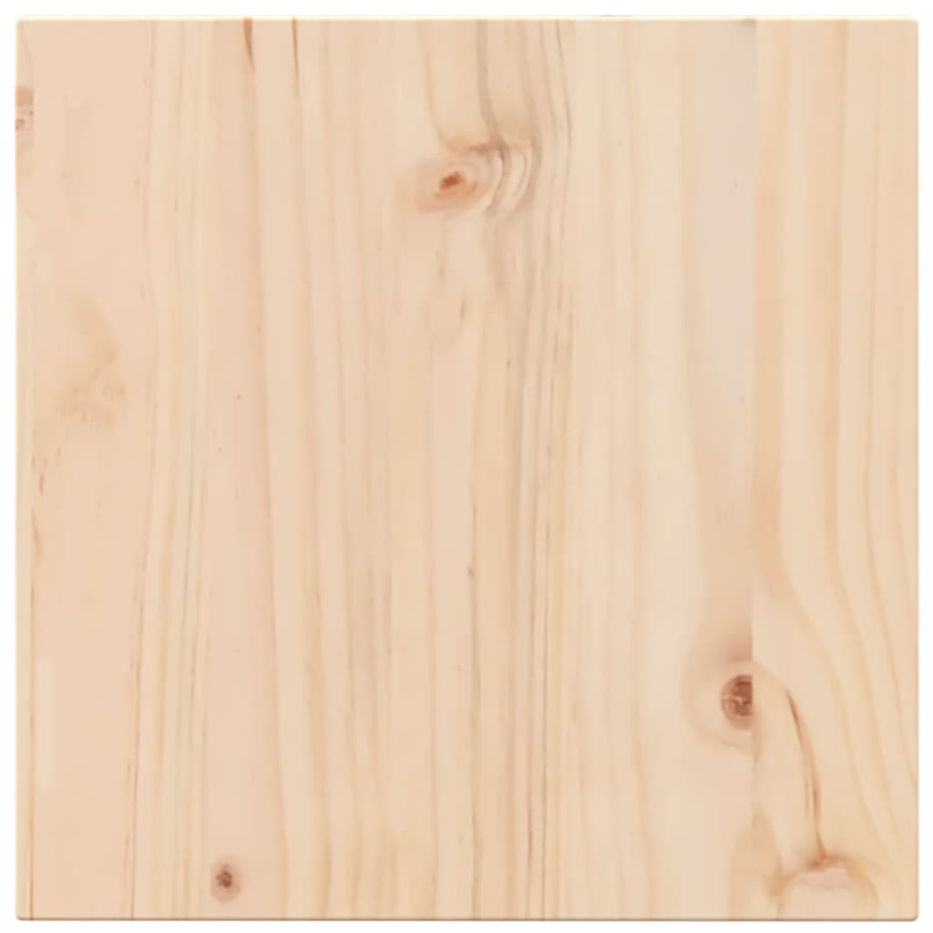 Solid Pine Square Table Top - 40x40 cm, Durable Wood Finish