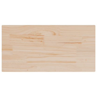 Solid Pine Wood Rectangular Table Tops, Set of 2, 60x30x2.5 cm