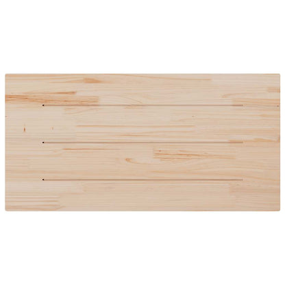 Solid Pine Wood Table Top - 100x50x2.5 cm Rectangular Design