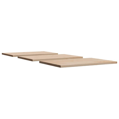 Solid Pine Table Tops Set - 3 pcs, 80x53x2.5 cm, Rectangular