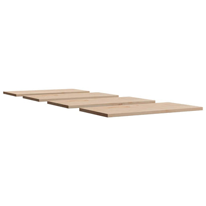 Solid Pine Table Tops Set - 4pcs, 90x45x2.5 cm, Rectangular