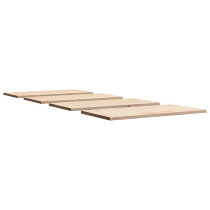 Solid Wood Pine Table Tops Set - 4 Pcs, 100x50x2.5 cm Rectangular
