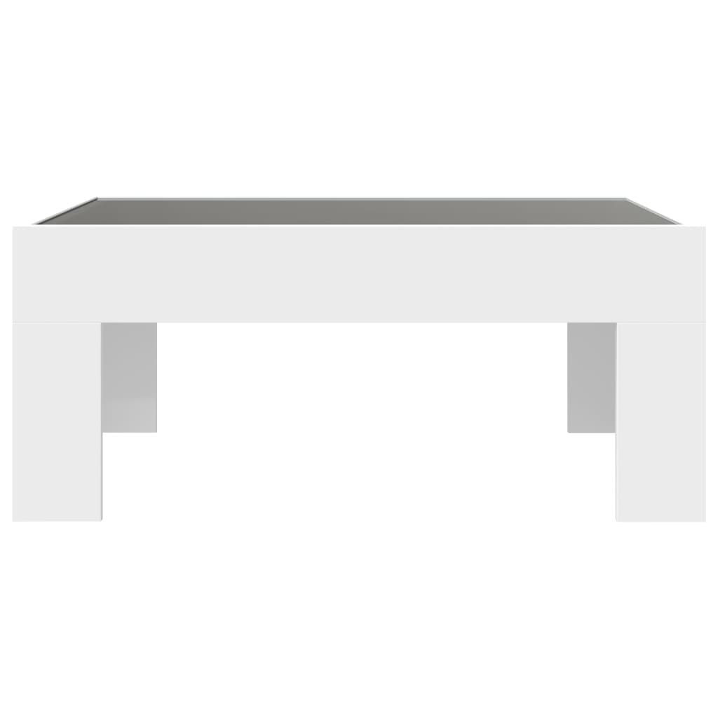 Coffee Table with Infinity LED White 70x50x30 cm