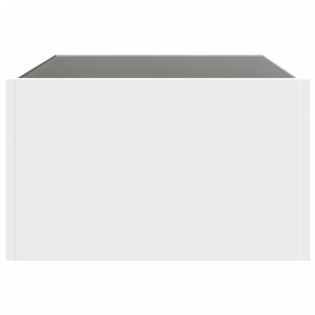 Coffee Table with Infinity LED White 70x50x30 cm