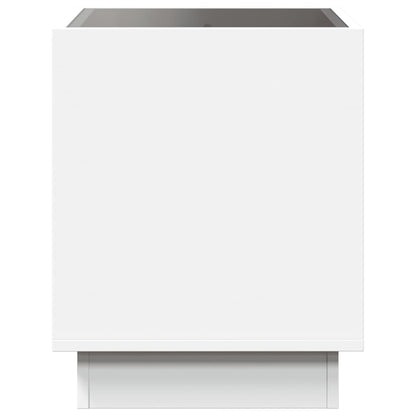Coffee Table with Infinity LED White 40x40x50 cm