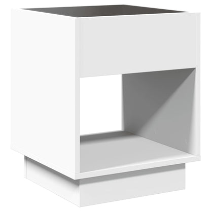 Coffee Table with Infinity LED White 40x40x50 cm