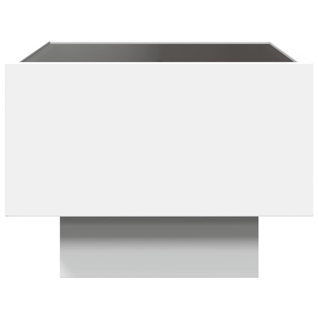 Infinity LED Bedside Table - White 40x40x30 cm Modern Design