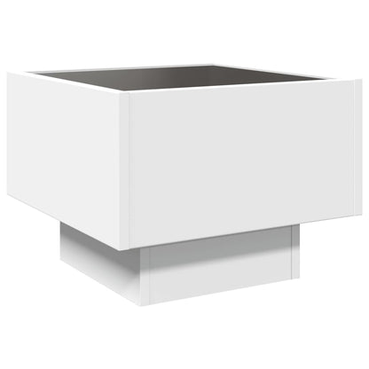 Infinity LED Bedside Table - White 40x40x30 cm Modern Design