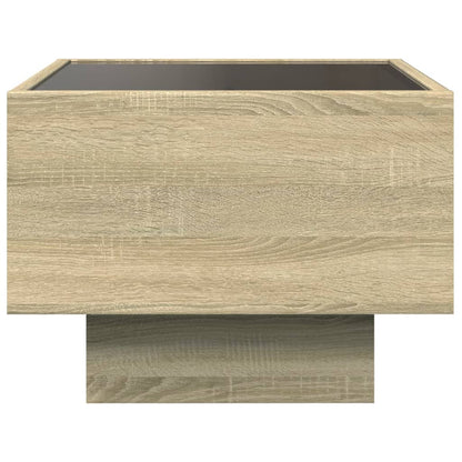 Sonoma Oak Bedside Table with Infinity LED, 40x40x30 cm