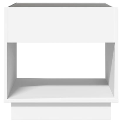 Infinity LED Bedside Table White 50x50x50 cm | Modern Design
