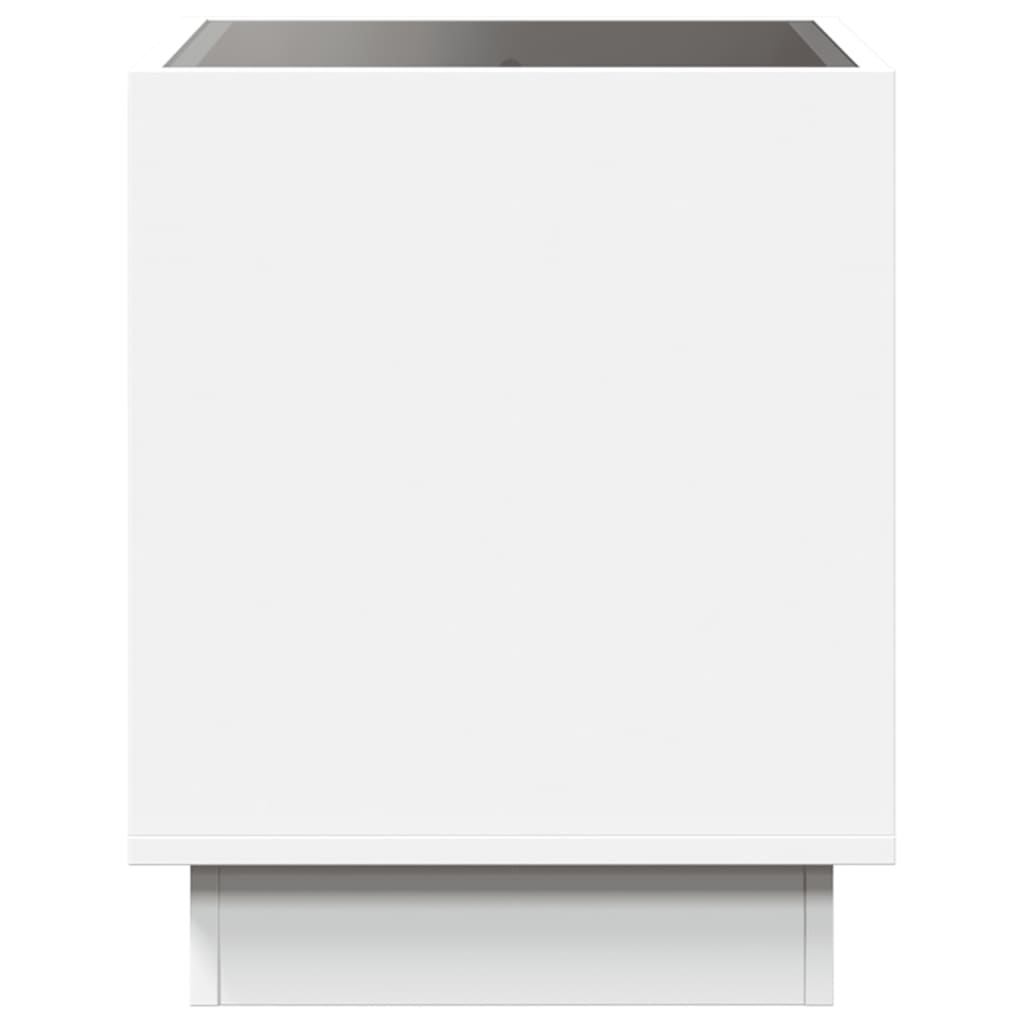 Infinity LED Bedside Table White 50x50x50 cm | Modern Design