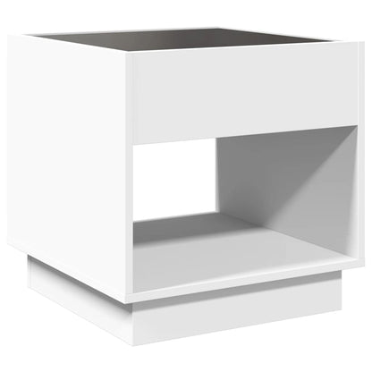Infinity LED Bedside Table White 50x50x50 cm | Modern Design