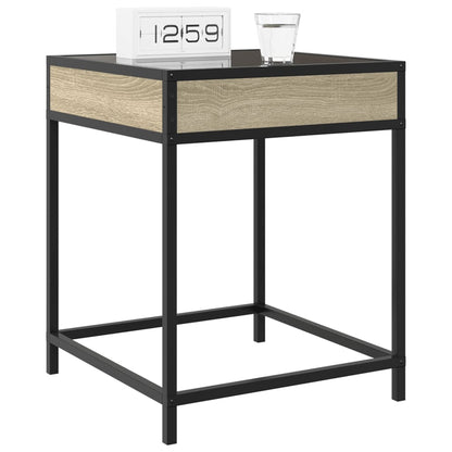 Sonoma Oak Bedside Table with Infinity LED 40x40x51 cm