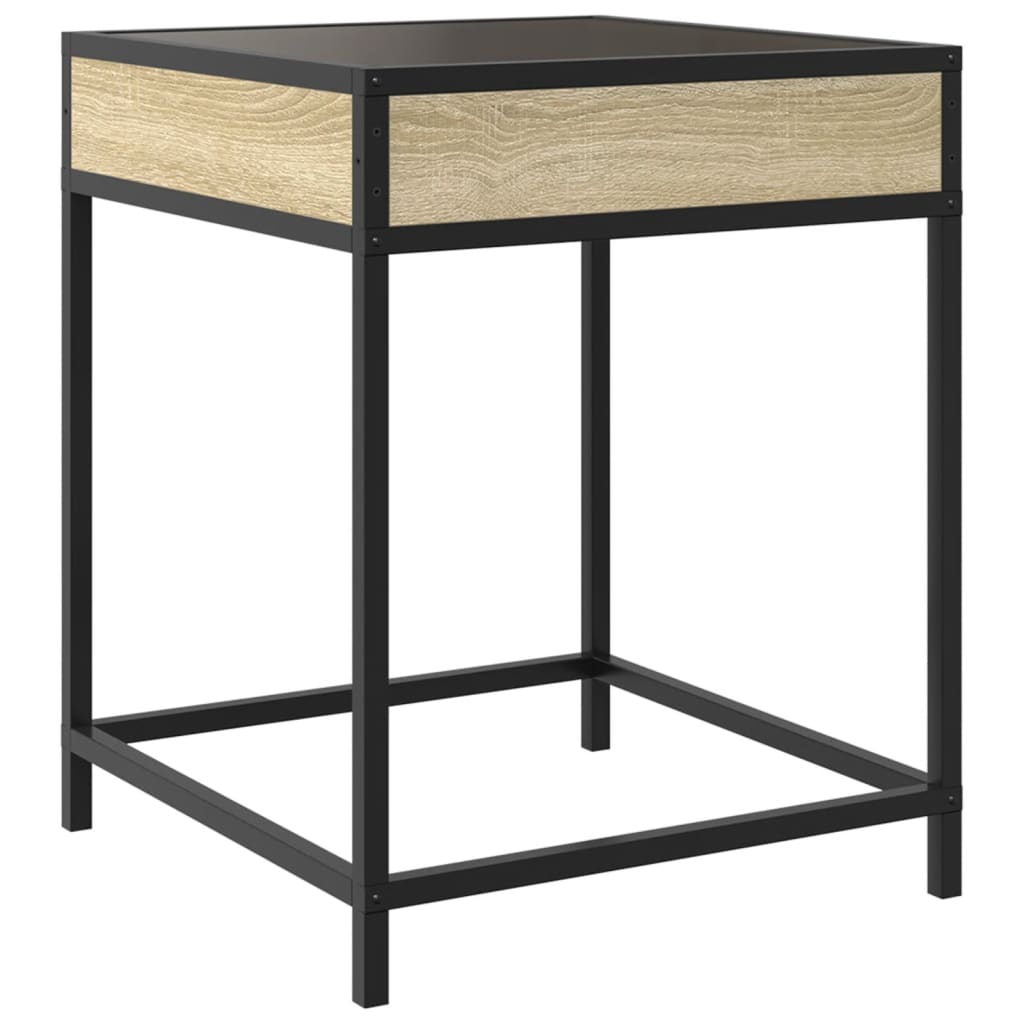 Sonoma Oak Bedside Table with Infinity LED 40x40x51 cm