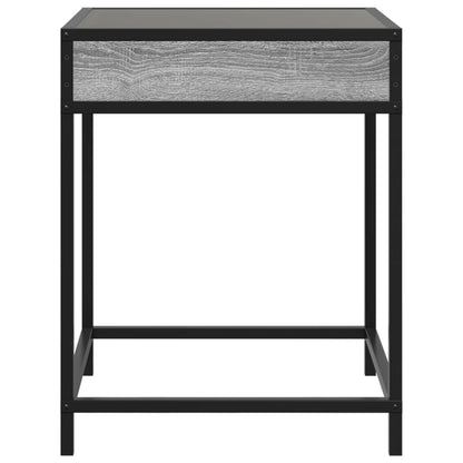 Infinity LED Grey Sonoma Bedside Table 40x40x51 cm