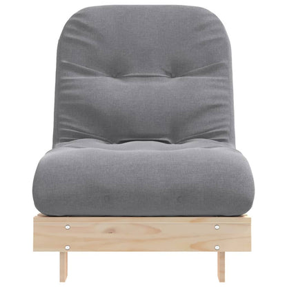 Solid Pine Wood Futon Sofa Bed - Mattress 70x206x11 cm