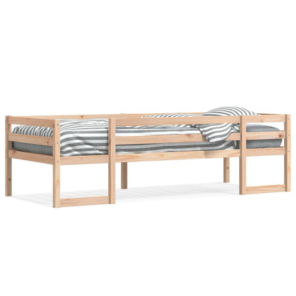 Solid Pine Kids' Bed Frame 75x190 cm - Small Single, No Mattress