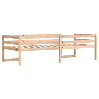 Solid Pine Kids' Bed Frame 75x190 cm - Small Single, No Mattress