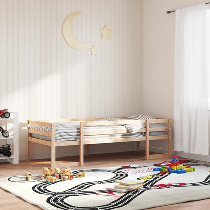 Solid Pine Kids' Bed Frame 75x190 cm - Small Single, No Mattress