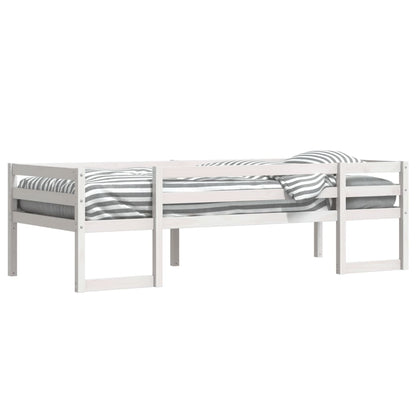 White Solid Pine Kids' Bed Frame 75x190 cm - Small Single