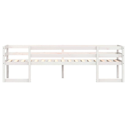 White Solid Pine Kids' Bed Frame 75x190 cm - Small Single