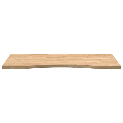 Solid Oak Rectangular Desktop 100x50x2.5 cm - Natural Finish