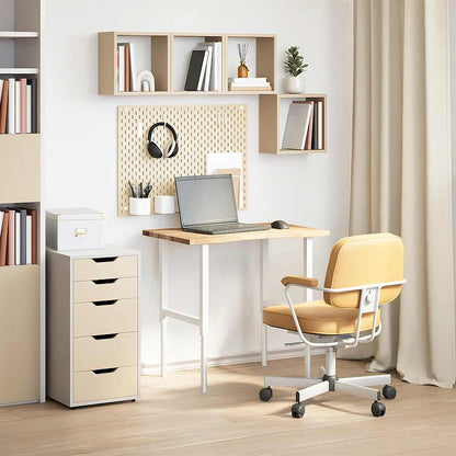 Solid Oak Rectangular Desktop 80x60x2.5 cm - Natural Finish