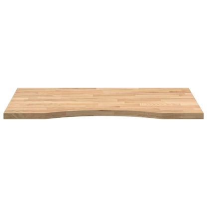 Solid Oak Rectangular Desktop 80x60x2.5 cm - Natural Finish