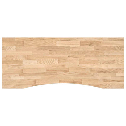 Solid Oak Rectangular Desktop, 120x60x2.5 cm, Untreated Finish