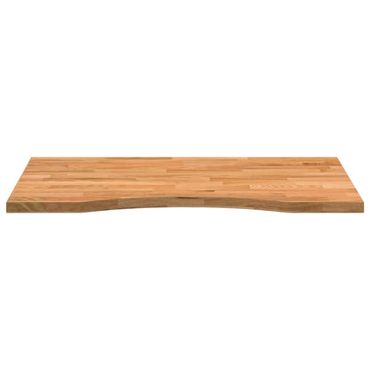 Solid Oak Rectangular Desk Top - Light Brown, 80x50x2.5 cm