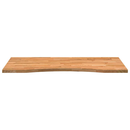 Solid Oak Rectangular Desktop, Light Brown 100x50x2.5 cm
