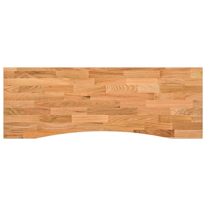 Solid Oak Desk Top, Light Brown, 140x50cm Rectangular