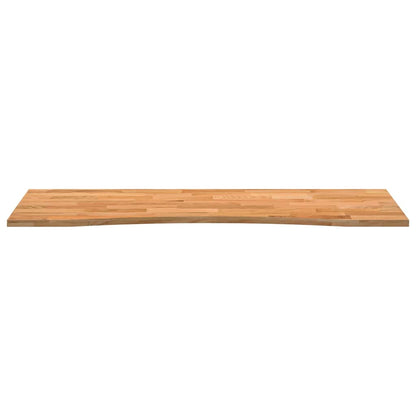 Solid Oak Desk Top, Light Brown, 140x50cm Rectangular