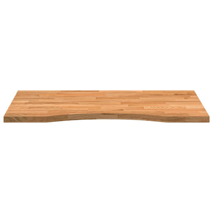 Solid Oak Rectangular Desk Top, Light Brown, 80x60x2.5 cm