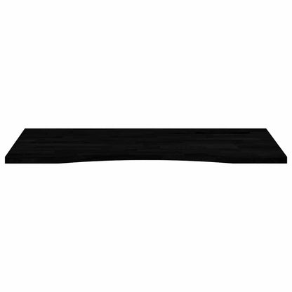 Solid Oak Desktop, Dark Brown, 100x50x2.5 cm, Rectangular Design