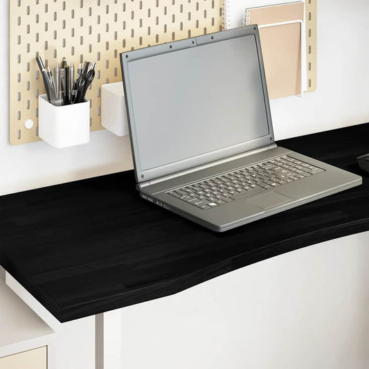 Solid Oak Desk Top - Dark Brown, 120x50x2.5 cm, Rectangular