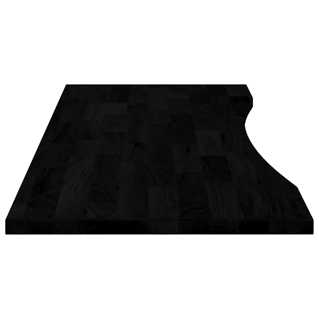 Solid Oak Desk Top - Dark Brown, 140x50x2.5 cm, Rectangular
