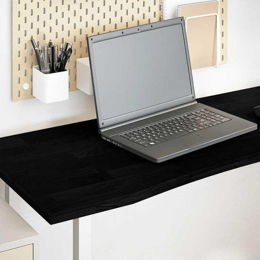 Solid Oak Desk Top - Dark Brown, 140x50x2.5 cm, Rectangular