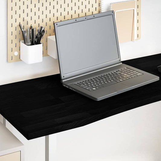 Solid Oak Dark Brown Desktop 160x50 cm – Durable & Elegant