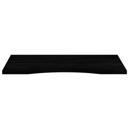 Solid Oak Desk Top, Dark Brown, 80x60x2.5 cm - Rectangular Design