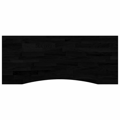 Solid Oak Desk Top, Dark Brown, 120x60x2.5 cm - Elegant Rectangular Design