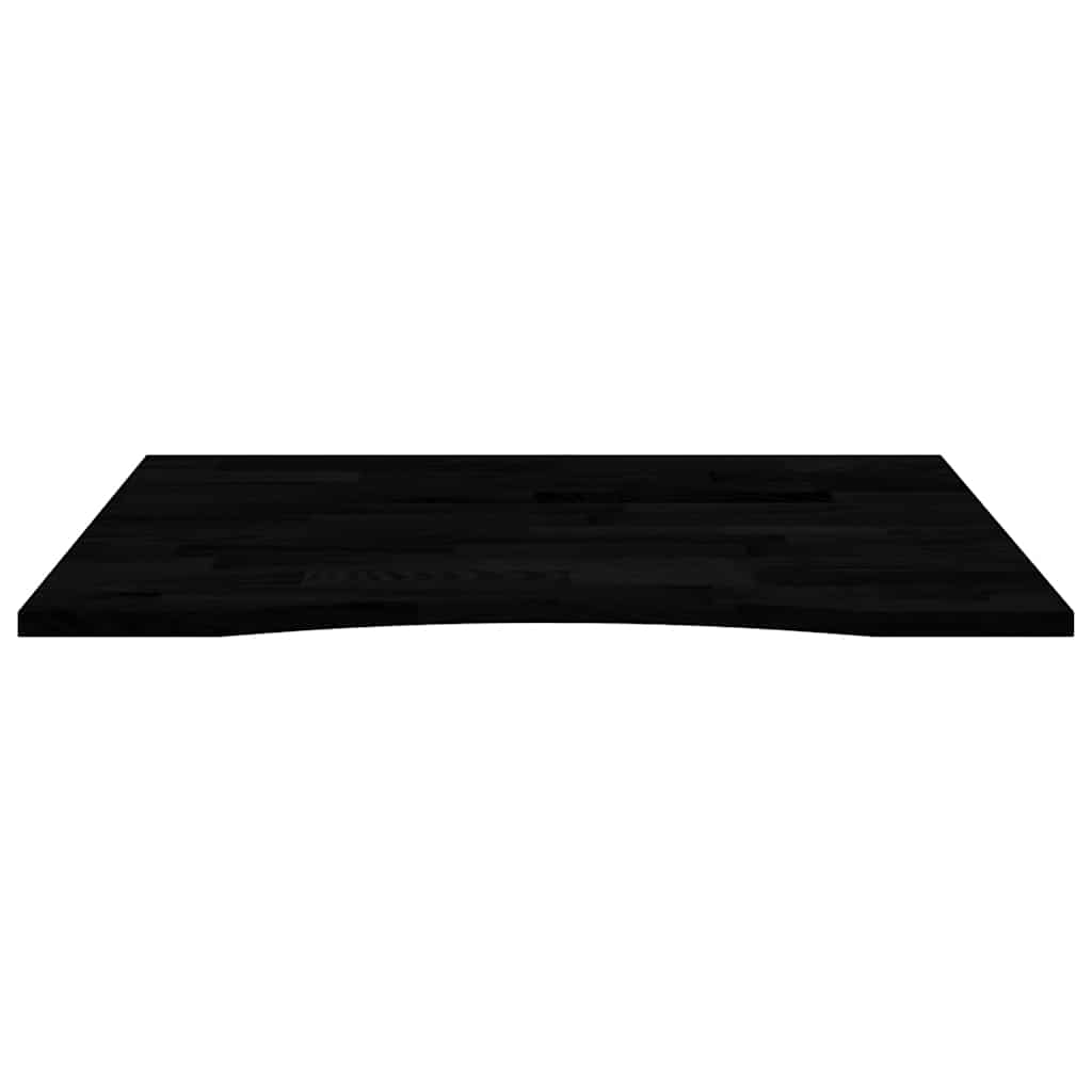Solid Oak Desktop - Dark Brown 100x80x2.5 cm Rectangular Design
