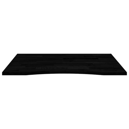 Solid Oak Desktop - Dark Brown 100x80x2.5 cm Rectangular Design